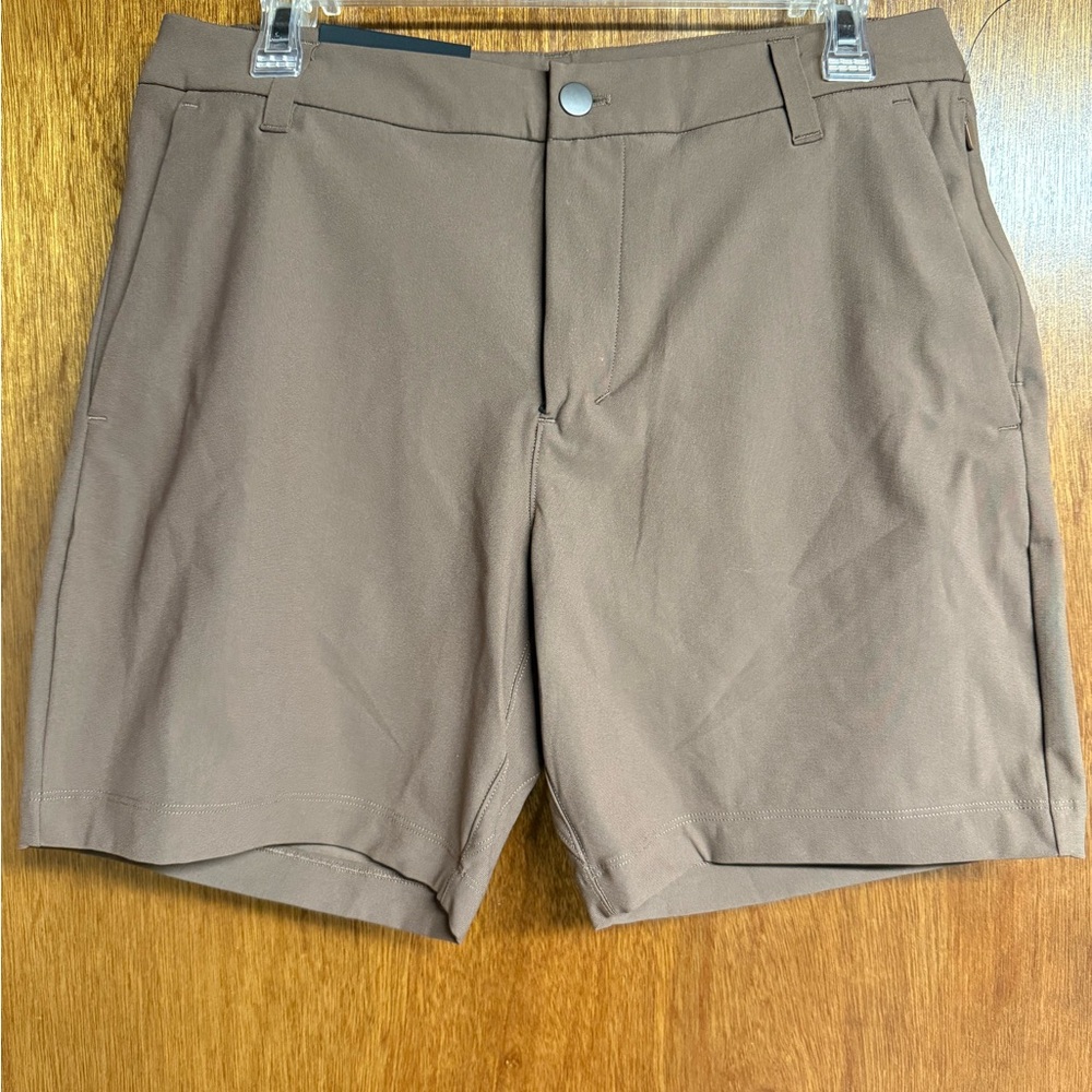 Lululemon Athletica Brown Flat Front Shorts